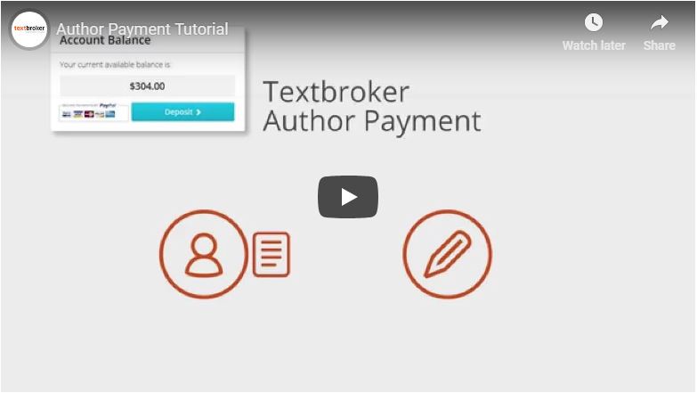 Textbroker - El pago a los autores